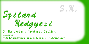 szilard medgyesi business card